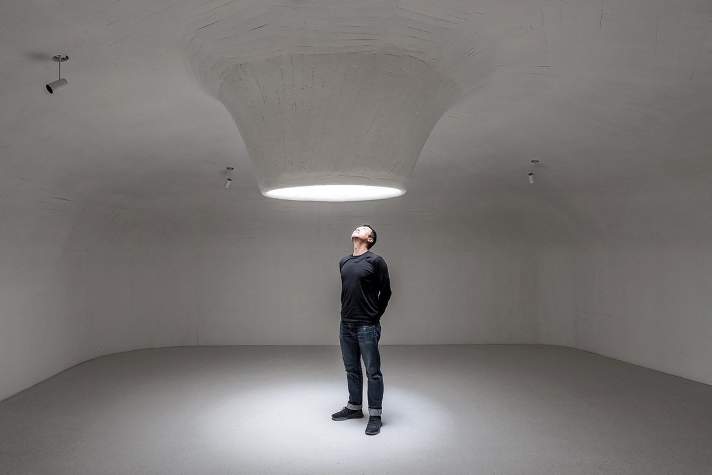 Image 1 Man Looking up at Ceiling