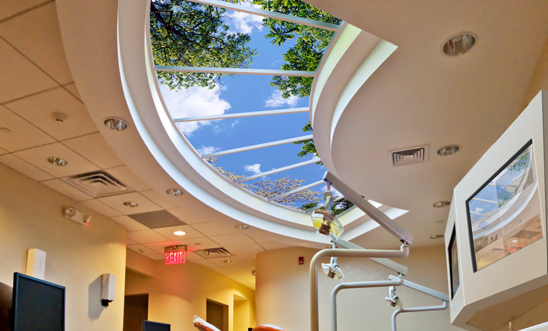 Sky Factory Custom SkyCeiling in New York Pediatric Dental Office