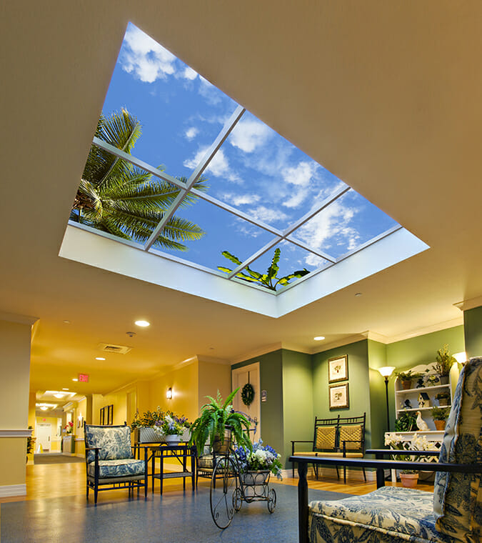 Revelation Artificial SkyCeiling in Senior Living Facility