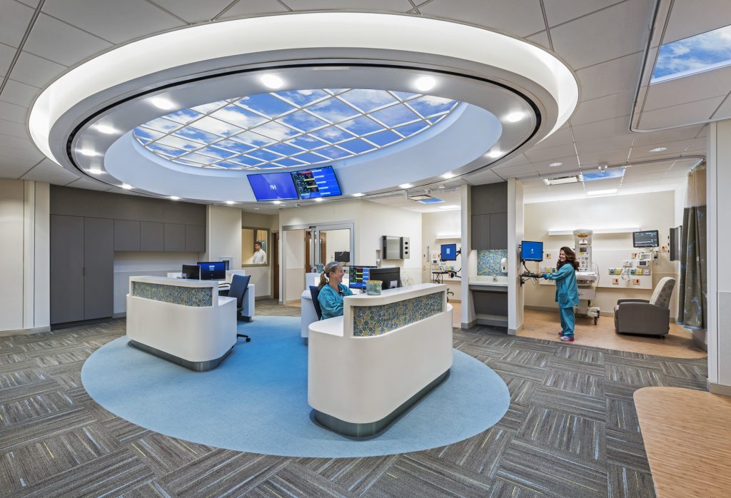 Sky Factory Luminous SkyCeiling at Delnor Hospital NICU