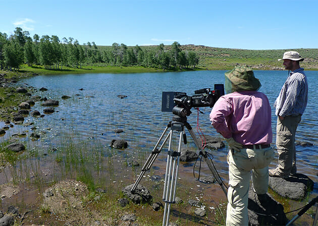 Sky Factory artists gathering eScape footage in Oregon.